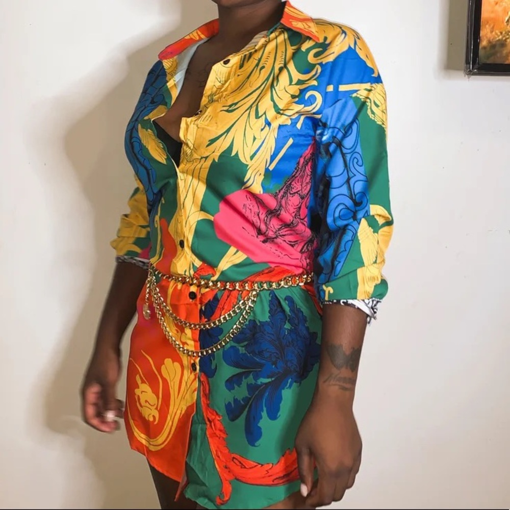 Vintage look , shirt dress